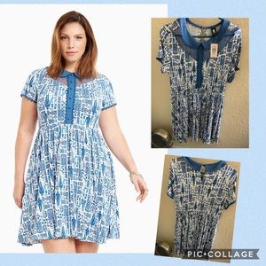 Torrid Dr. Who Icon Print Skater Dress